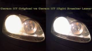 Osram H7 Original vs Osram H7 Night Breaker Laser [upl. by Evangelin]