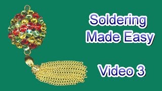 How to Solder Jewelry Video 3  Full Round Pendant [upl. by Lebasy]