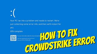 How to Fix Windows CrowdStrike Blue Screen Death issue [upl. by Cresa]