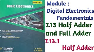 Basic Electronics Engineering  Digital Electronics Fundamentals  Full Adder [upl. by Larrad]