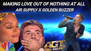 A very extraordinary voice in the world  Makes Simon Cowell cry with the song Air Supply  AGT 2024 [upl. by Atok]