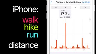 How to use your iPhone to see the distance you walk hike or run [upl. by Abbotson890]