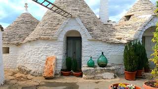 ALBEROBELLO 4k UHD 60 fps Italy walking tour in 4k Puglia [upl. by Anom521]