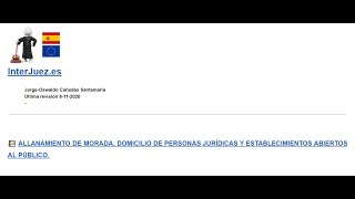 Allanamiento de morada domicilio de personas jurídicas y establecimientos abiertos al público [upl. by Otsedom]