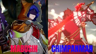 GBVSR High Level Gameplay Mabusin Seox VS Chimpanman Percival [upl. by Delgado]