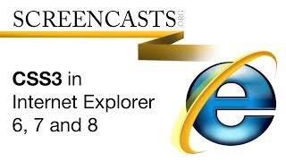 CSS3 in Internet Explorer 6 7 and 8 [upl. by Grover]