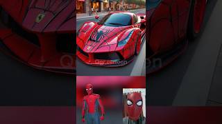 superheroes but Ferrari car 😱🔥Marvel amp DCAll Characters marvel avengersshortsrobot [upl. by Akinet]