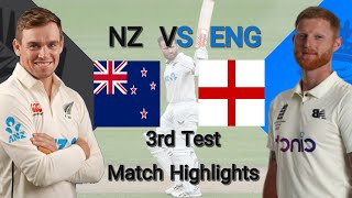 Newzealand vs England 3rd Test Match Highlights 2024 [upl. by Noleta]