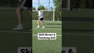 Skill Moves amp Finishing Soccer Drill ⚽️ [upl. by Yelnikcm]