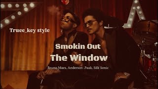 Silk Sonic Bruno Mars amp Anderson Paak  Smokin Out The Window trueekey style [upl. by Ahsaercal506]