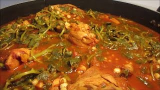 Muslos de pollo con verdolagas al guajillo [upl. by Nesbitt800]