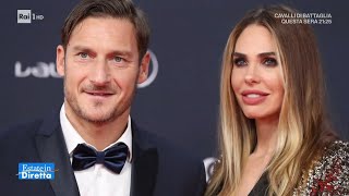 Totti nuovo gossip sullattesa di un bebè  Estate in diretta  12082022 [upl. by Idner]