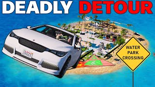 I CREATED THE DEADLIEST WATER PARK DETOUR  GTA 5 RP [upl. by Aihsenat]