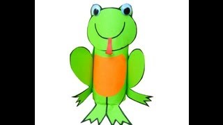 Bricolage enfant GRENOUILLE avec rouleau de papier toilette diy toilet paper roll kids crafts [upl. by Menis]