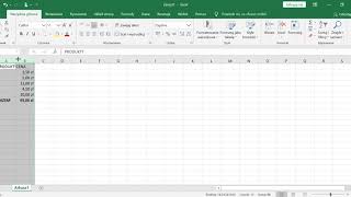 Excel  sumowanie cen brutto i netto [upl. by Neidhardt]
