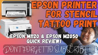 EPSON M2050 amp EPSON M1120 MONOCHROME PRINTER QUICK REVIEW  PRINTER NA PEDE PANG STENCIL PRINTING [upl. by Shreeves]