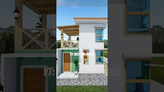 Modern Tiny House Design Idea  40 sqm floor area housedesign pinoyhouse shorts [upl. by Dnomyaw485]