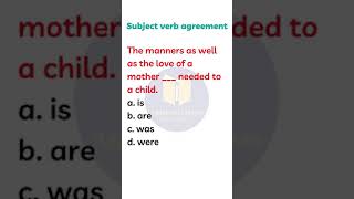 Subject Verb Agreement  Subject Verb Concord  English Grammar  short shorts [upl. by Afatsom]