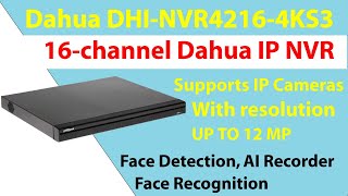 Dahua DHINVR42164KS3  Dahua 16 Channel NVR  NVR42164KS3 [upl. by Corell]