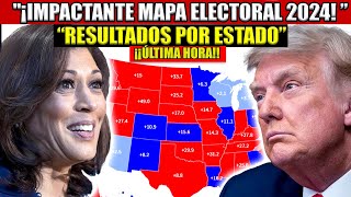 quot¡Resultados por Estadoquot ¡Impactantes Cambios en el Mapa Electoral 2024 Harris  Trump [upl. by Feer]