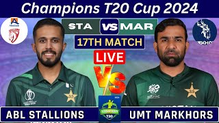 MarkhorsPAK vs Allied Bank Stallions  17th Match  PAK T20 Cup 2024 Live Score amp Commentary [upl. by Kappel]