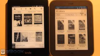 Kindle Paperwhite vs GlowLight Nook Touch Comparison Review [upl. by Merow]