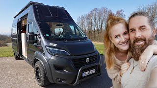 247 LEBEN IM CAMPERVAN WOHNMOBIL und NIE WIEDER MIETE zahlen Luisa 33 und Tommy 40 [upl. by Noved]