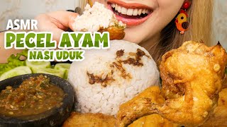 ASMR PECEL AYAM SAMBEL JUDES PAKE NASI UDUK SANTEN  ASMR Indonesia [upl. by Eiramalegna173]