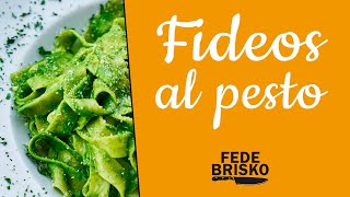 FIDEOS caseros AL PESTO  MUY FÁCIL y en 1 MINUTO [upl. by Stoneham]