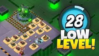 LOW Level Tries to hit Newyear Mega Crab in Boom Beach [upl. by Emmye]