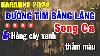 Đường Tím Bằng Lăng Karaoke Song Ca Nhạc Sống Rumba  Trọng Hiếu [upl. by Zetana]