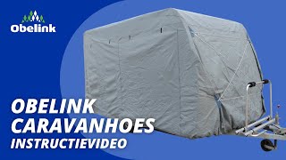 Obelink Caravanhoes plaatsen  Instructievideo  Obelink [upl. by Tobie458]