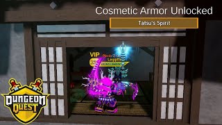 Dungeon Quest How to get Tatsus Spirit Cosmetic Armor roblox dungeonquest [upl. by Nitsyrc]