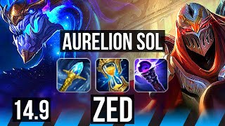 AURELION SOL vs ZED MID  Rank 3 Aurelion Sol Comeback Quadra Dominating  JP Challenger  149 [upl. by Laehctim461]