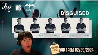 DisguisedToast is watching VALORANT DSG vs ENDER Epic Return VOD from 02292024 [upl. by Chao455]