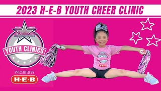 2023 Dallas Cowboys Cheerleaders Youth Cheer Clinic [upl. by Arahat]