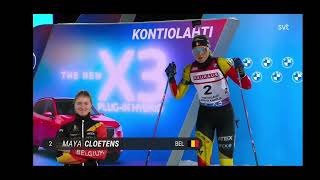 🕸 Kort distans 125 km Kontiolahti 2425 🇸🇪 Ella Halvarsson 2 och Elvira Öberg 3 [upl. by Queen536]