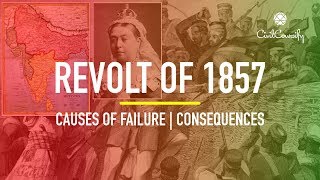 33 CAUSES OF FAILURE amp CONSEQUENCES  REVOLT OF 1857 [upl. by Ricky]