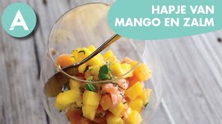 Hapje van mango en gerookte zalm  ANGELO  Korte tip 8 [upl. by Lancelle365]