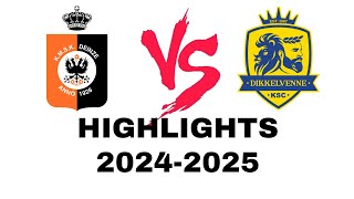 KMSK Deinze  KSC Dikkelvenne 30  Beker van België 20242025 [upl. by Ecirtnas]