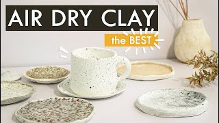 EASY air dry clay ideas  DIY HOME DECOR SIMPLE amp EFFECTIVE  texture [upl. by Tiler]