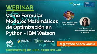 Cómo Formular Modelos Matemáticos de Optimización en Python – IBM Watson Studio [upl. by Paapanen]