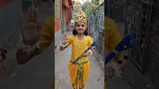 Sri Krishna gobinda hare murari 🙏🙏🙏KritikachannelShorts video [upl. by Gabbey]