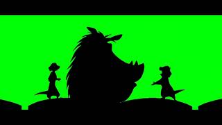 Timon and Pumbaa Rewind Green Screen Widescreen Scope [upl. by Krenek]