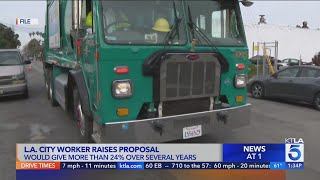 LA city workers could receive cost of living raises minimum wage increases under new salary propo [upl. by Armahs]