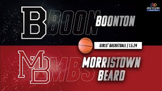 Girls Basketball Morristown Beard vs Boonton 1524 [upl. by Eenafets564]