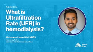 What is Ultrafiltration Rate UFR in hemodialysis [upl. by Horgan]