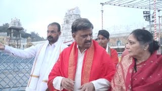 SP Balasubramaniam Visits Tirumala With His Family  Jaikisan News [upl. by Giliana]