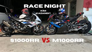 RACE NIGHT  M1000RR VS S1000RR  BİR ENKA GECESİ  5°Cde MOTOR SÜRMEK  KAYNATMALI [upl. by Ellirehs]