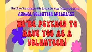 Annual Volunteer Breakfast 2024 [upl. by Ahsan486]